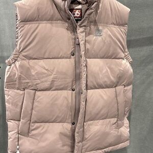 66° North Women's Quilted Puffer Vest — Light Taupe